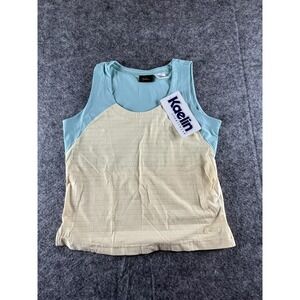 Kaelin Top Womens Medium Tennis Golf Activewear Athletic Workout Yellow